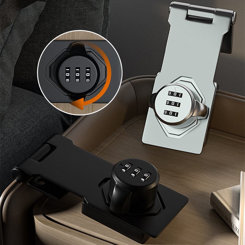Keyless Password Cabinet Lock - Rust-Proof Zinc Alloy Security Lock