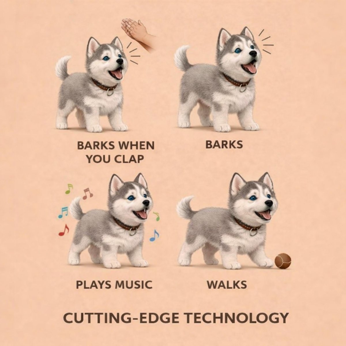 Interactive Plush Robot Dog with Realistic Movements and Sounds