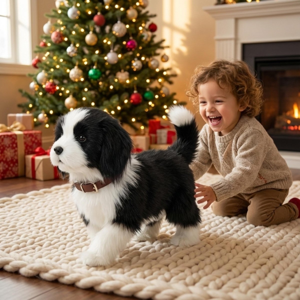 Interactive Plush Toy Dog That Walks and Barks