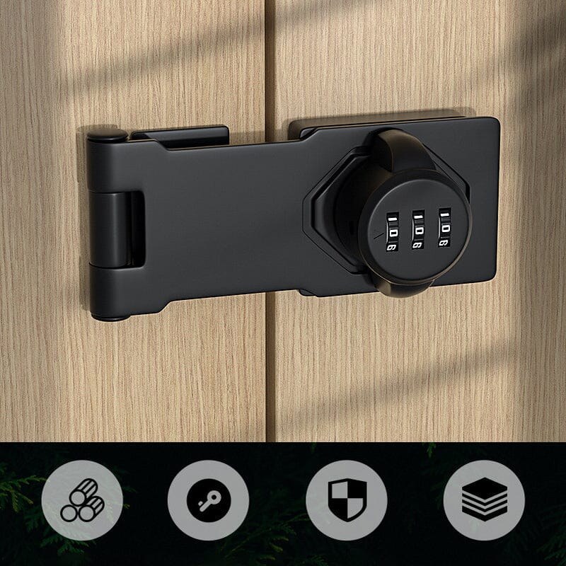Keyless Password Cabinet Lock - Rust-Proof Zinc Alloy Security Lock