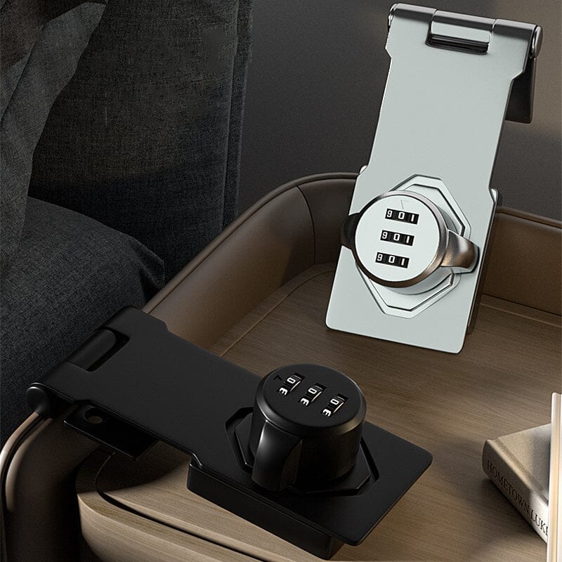 Keyless Password Lock for Cabinets - Rust-Proof Zinc Alloy Security Lock