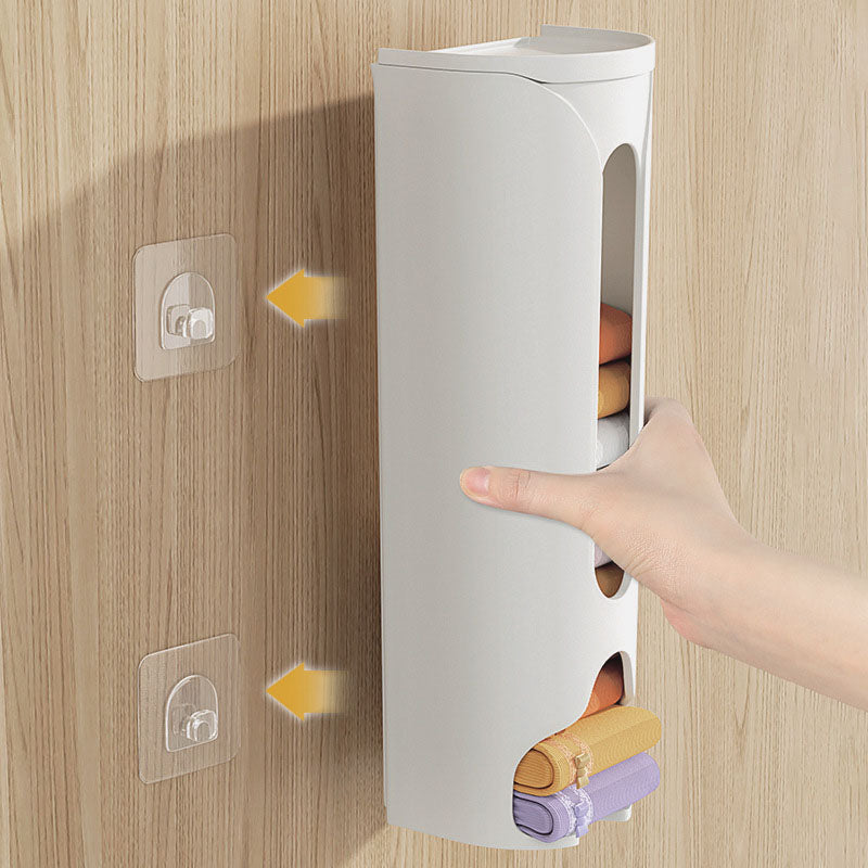 Wall-Mounted Sock and Underwear Storage Box with Mobile Dividers