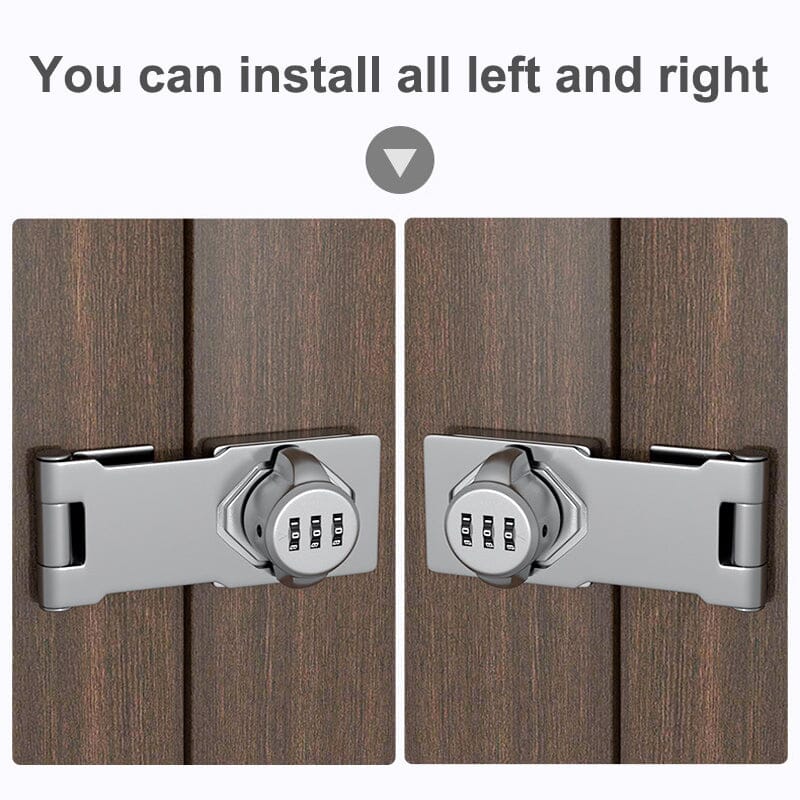 Keyless Password Cabinet Lock - Rust-Proof Zinc Alloy Security Lock