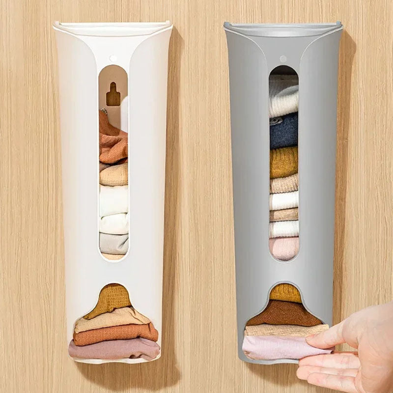 Wall-Mounted Sock and Underwear Storage Box with Mobile Dividers