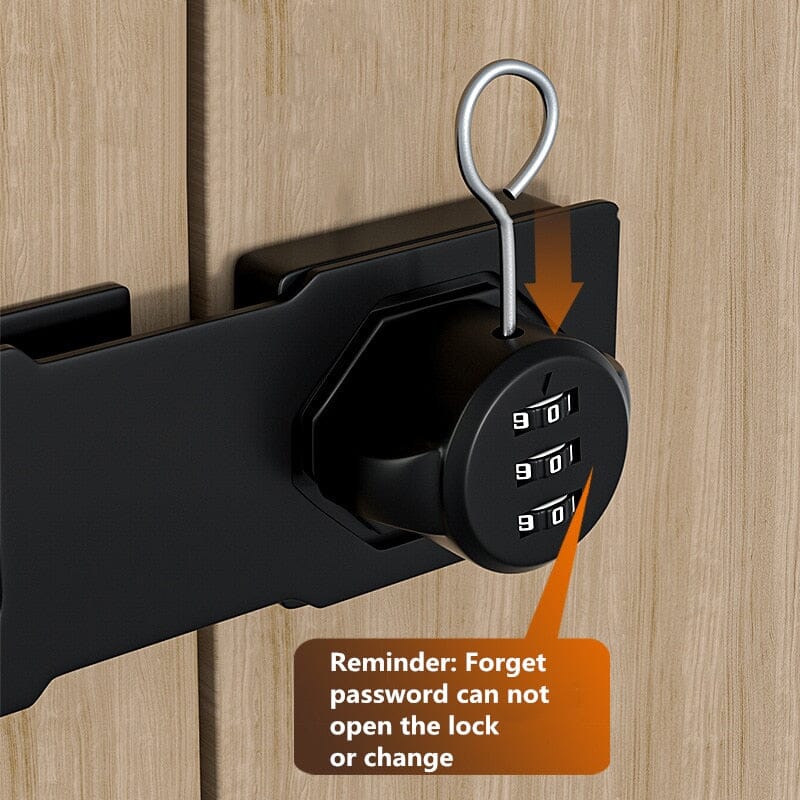 Keyless Password Cabinet Lock - Rust-Proof Zinc Alloy Security Lock