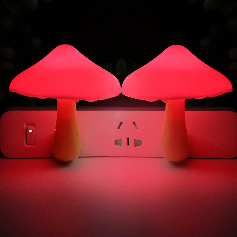 Light Control LED Mushroom Night Light
