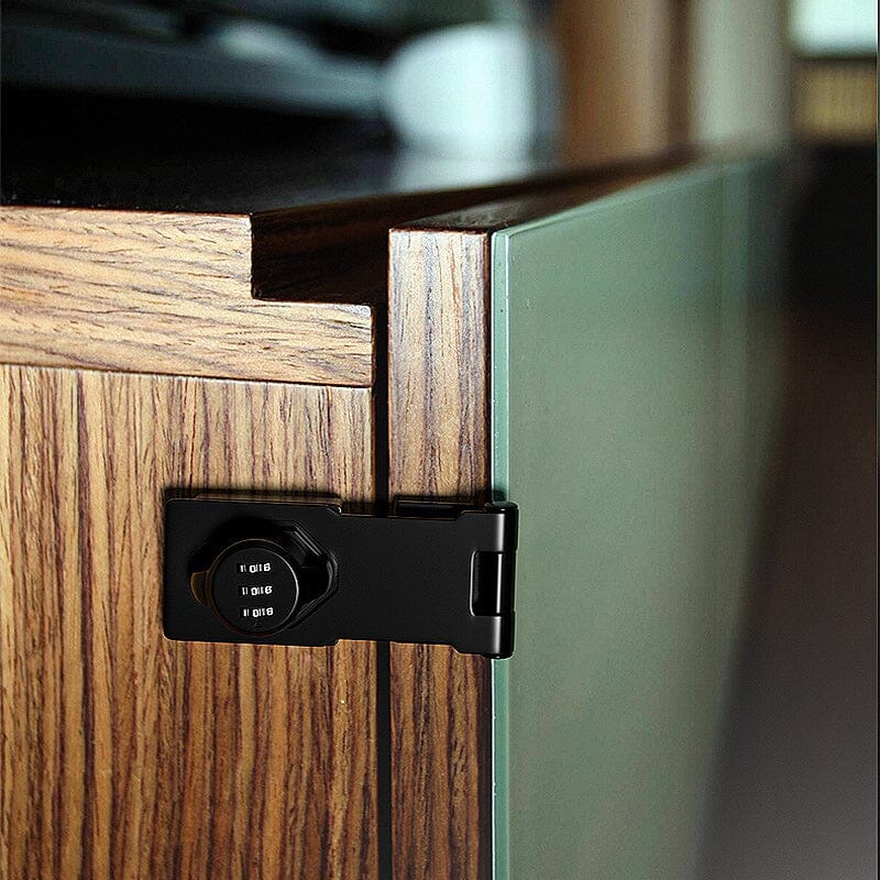Keyless Password Lock for Cabinets - Rust-Proof Zinc Alloy Security Lock