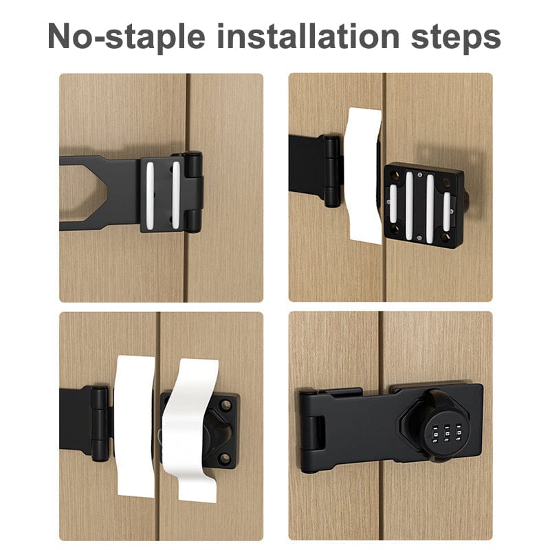 Keyless Password Lock for Cabinets - Rust-Proof Zinc Alloy Security Lock