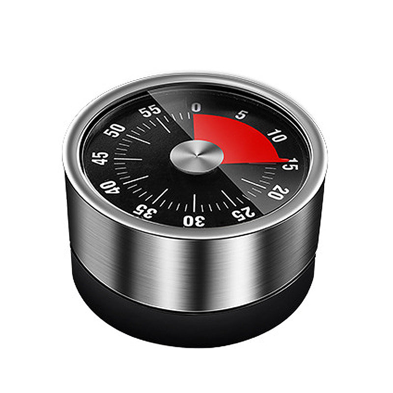 Stainless Steel Mechanical Kitchen Timer with Magnetic Base