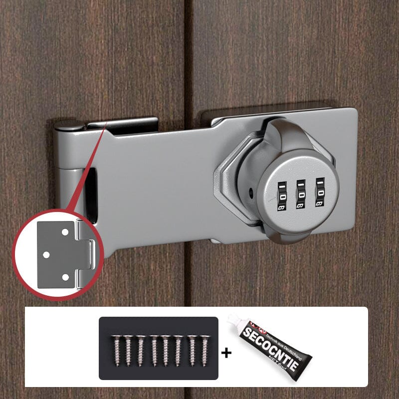 Keyless Password Cabinet Lock - Rust-Proof Zinc Alloy Security Lock
