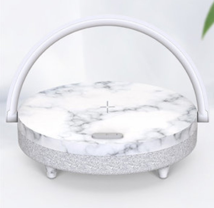 Multifunctional Bedside Table Lamp with Wireless Charger, Bluetooth Speaker, and Adjustable Brightness