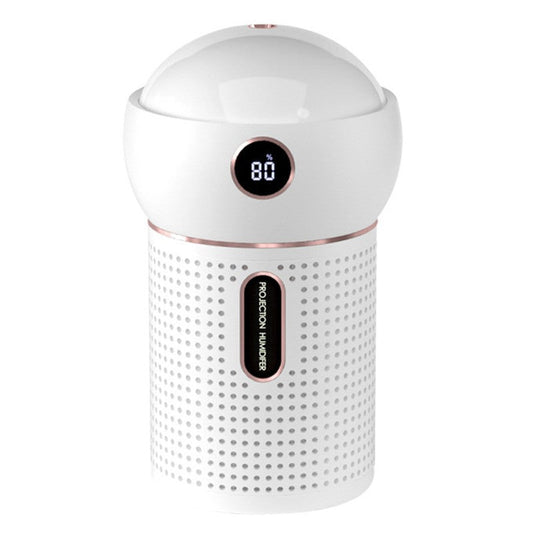 Portable Rechargeable Mini Humidifier with 360° Projection and Night Light