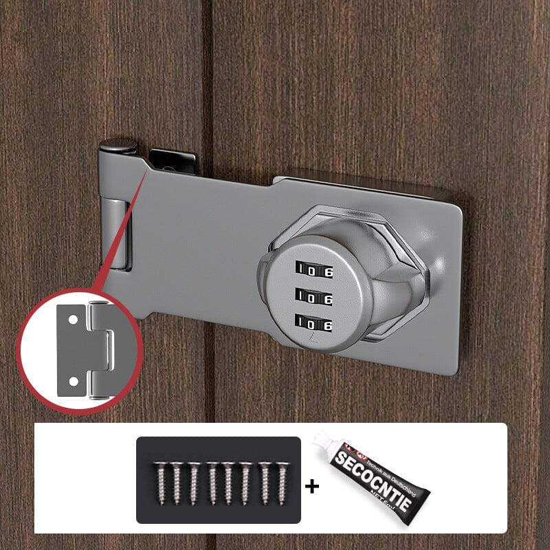 Keyless Password Lock for Cabinets - Rust-Proof Zinc Alloy Security Lock