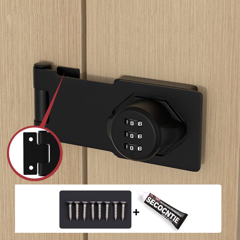 Keyless Password Cabinet Lock - Rust-Proof Zinc Alloy Security Lock
