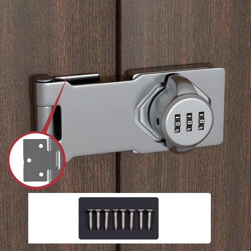 Keyless Password Lock for Cabinets - Rust-Proof Zinc Alloy Security Lock