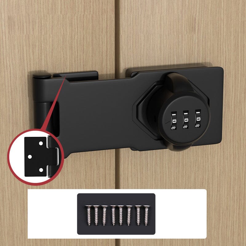 Keyless Password Lock for Cabinets - Rust-Proof Zinc Alloy Security Lock