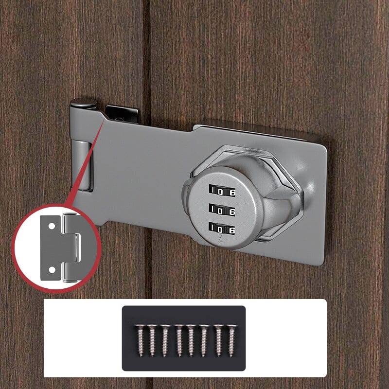 Keyless Password Lock for Cabinets - Rust-Proof Zinc Alloy Security Lock
