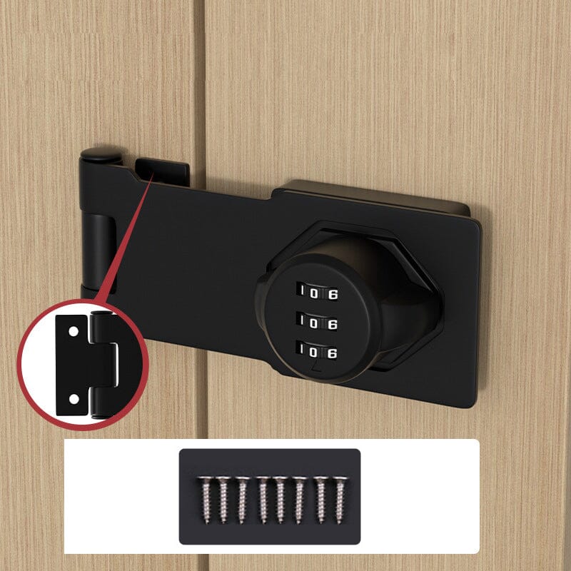 Keyless Password Cabinet Lock - Rust-Proof Zinc Alloy Security Lock