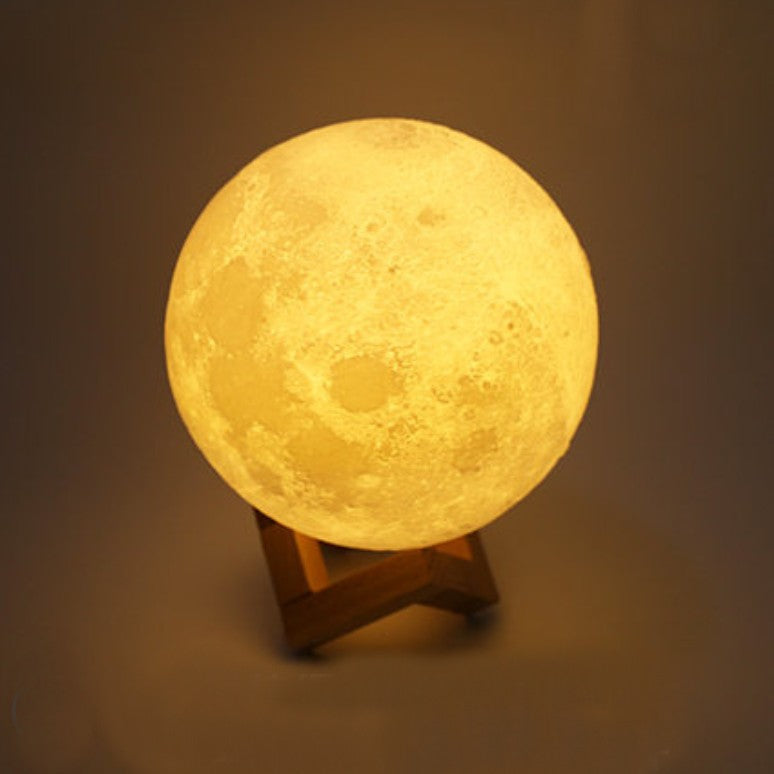 Rechargeable 3D Moon Night Light with Touch Control and USB Charging