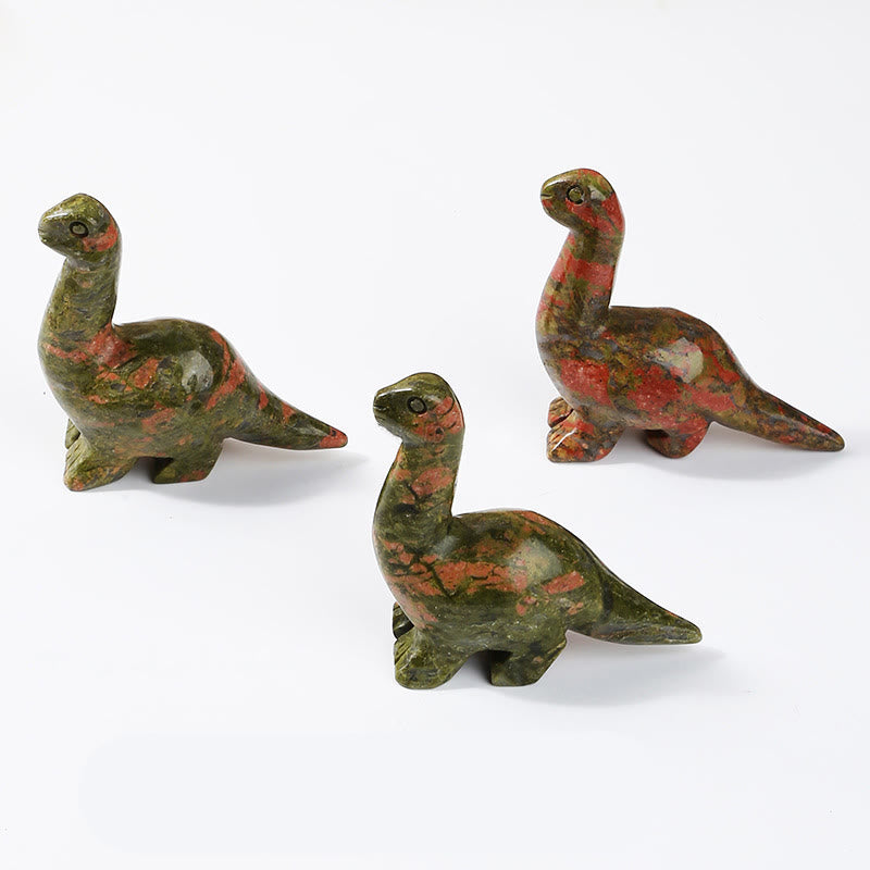Crystal Dinosaur Gemstone Decor 2.5 Inch Natural Stone Figurine