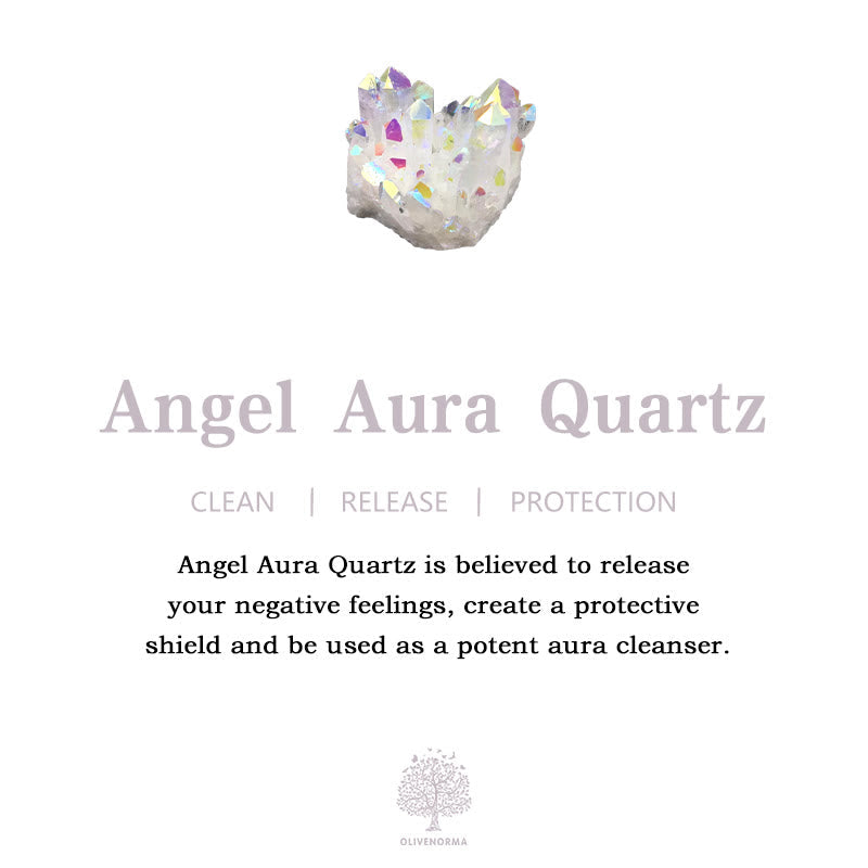 Angel Aura Quartz Crystal Rods for Energy Cleansing and Spiritual Connection