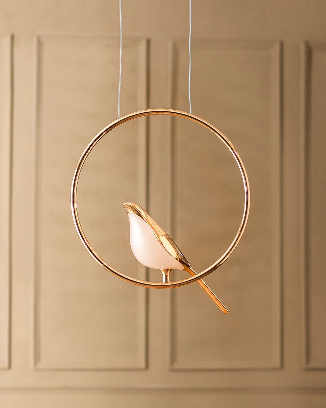 Aves Gold Bird Pendant Light