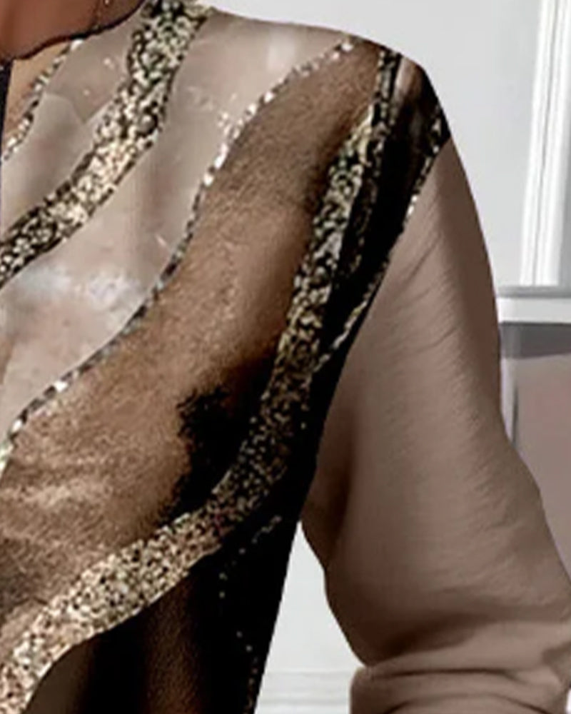 Amelie | Half-Zip Sweatshirt with Vintage Print