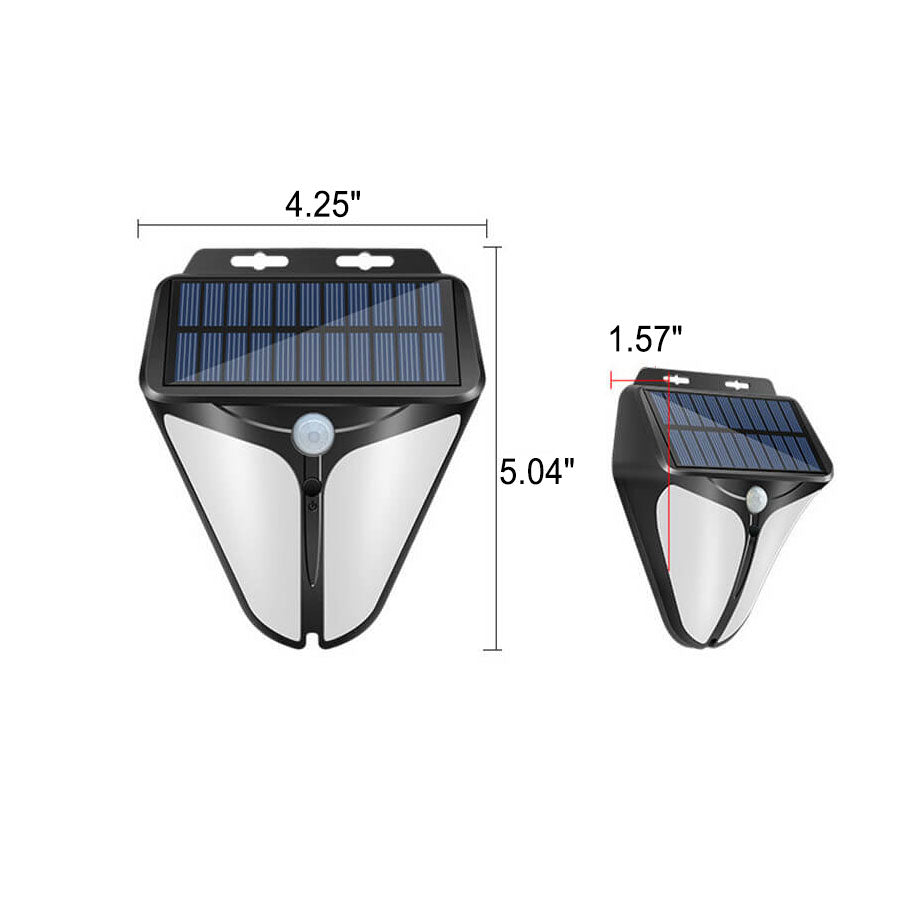 Solar Outdoor Waterproof LED Wall Light with Body Sensor