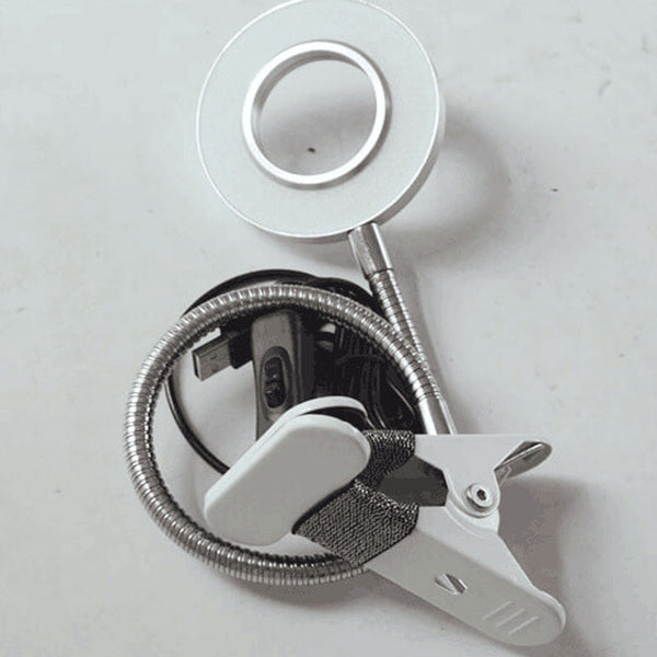 USB Metal Clip-On LED Desk Lamp