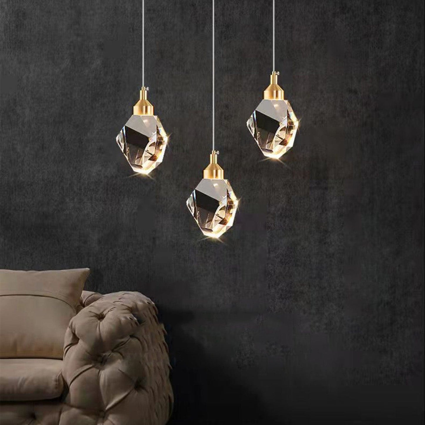 Contemporary Adjustable LED Pendant Light with Metal and Acrylic Design