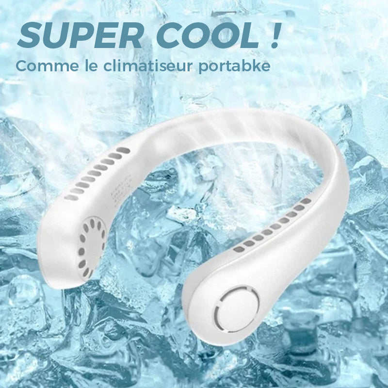 Portable Hands-Free Neck Fan with 22 Air Outlets