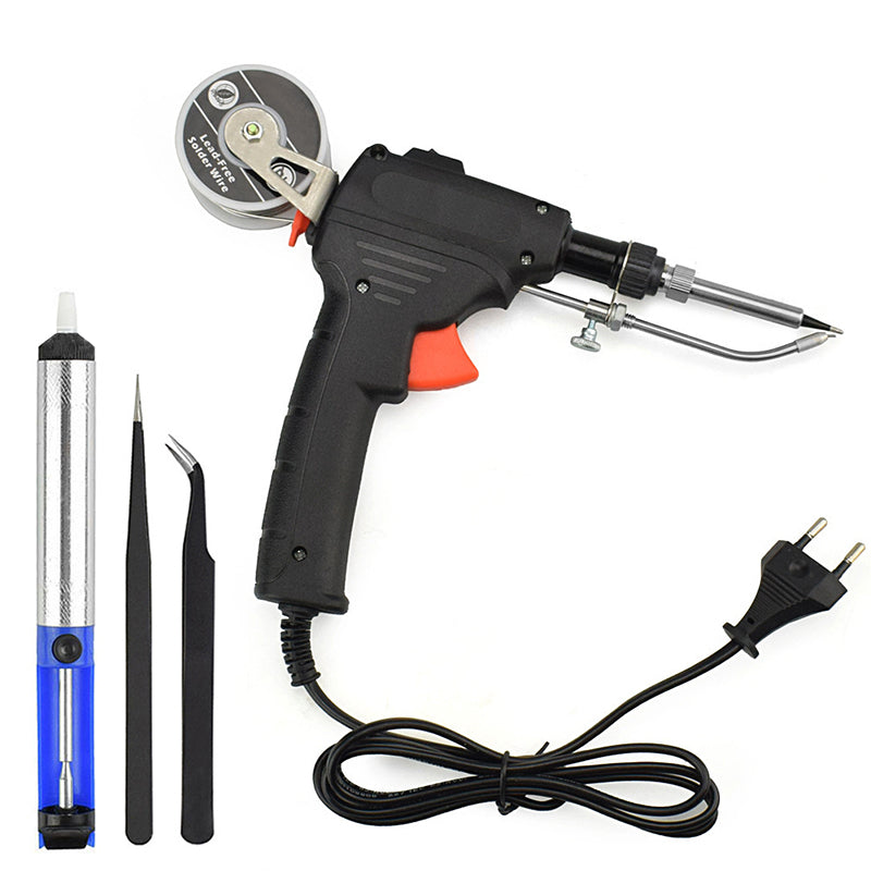 60W Quick Heating Soldering Iron with Replaceable Tips and Safety Features