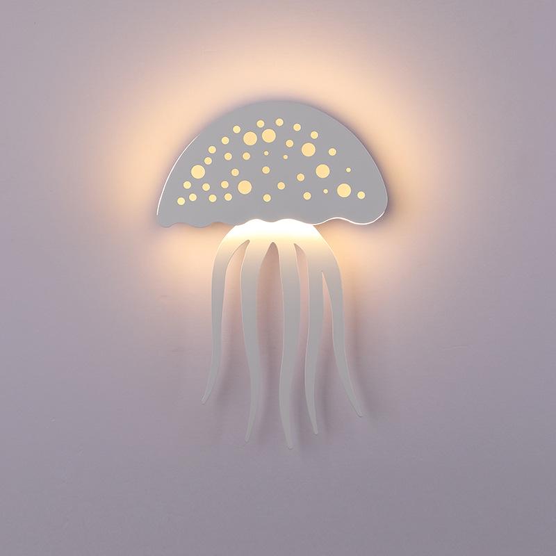 Modern LED Jellyfish Wall Light - Sculptural Design