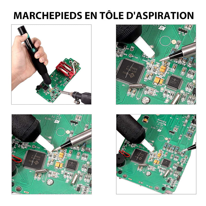 60W Quick Heating Soldering Iron with Replaceable Tips and Safety Features