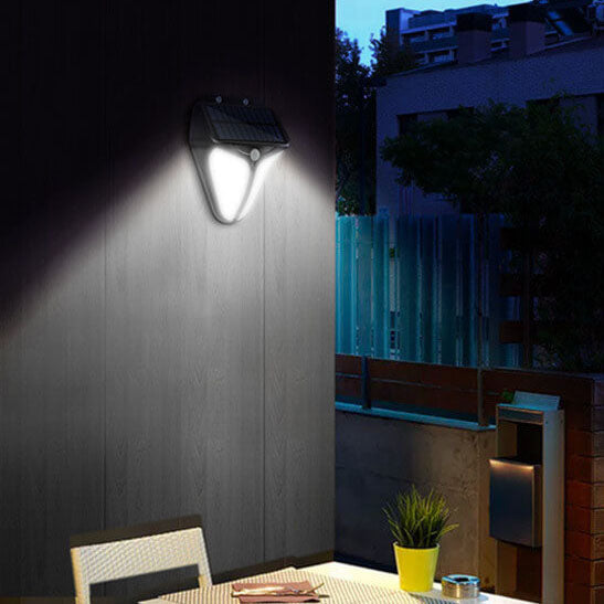 Solar Outdoor Waterproof LED Wall Light with Body Sensor