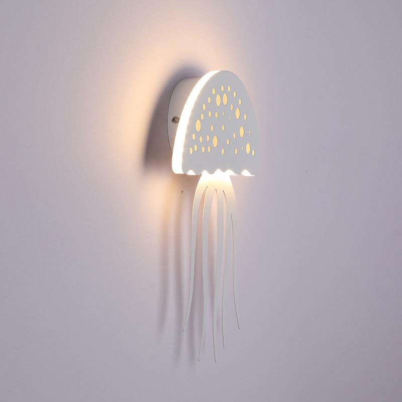 Modern LED Jellyfish Wall Light - Sculptural Design