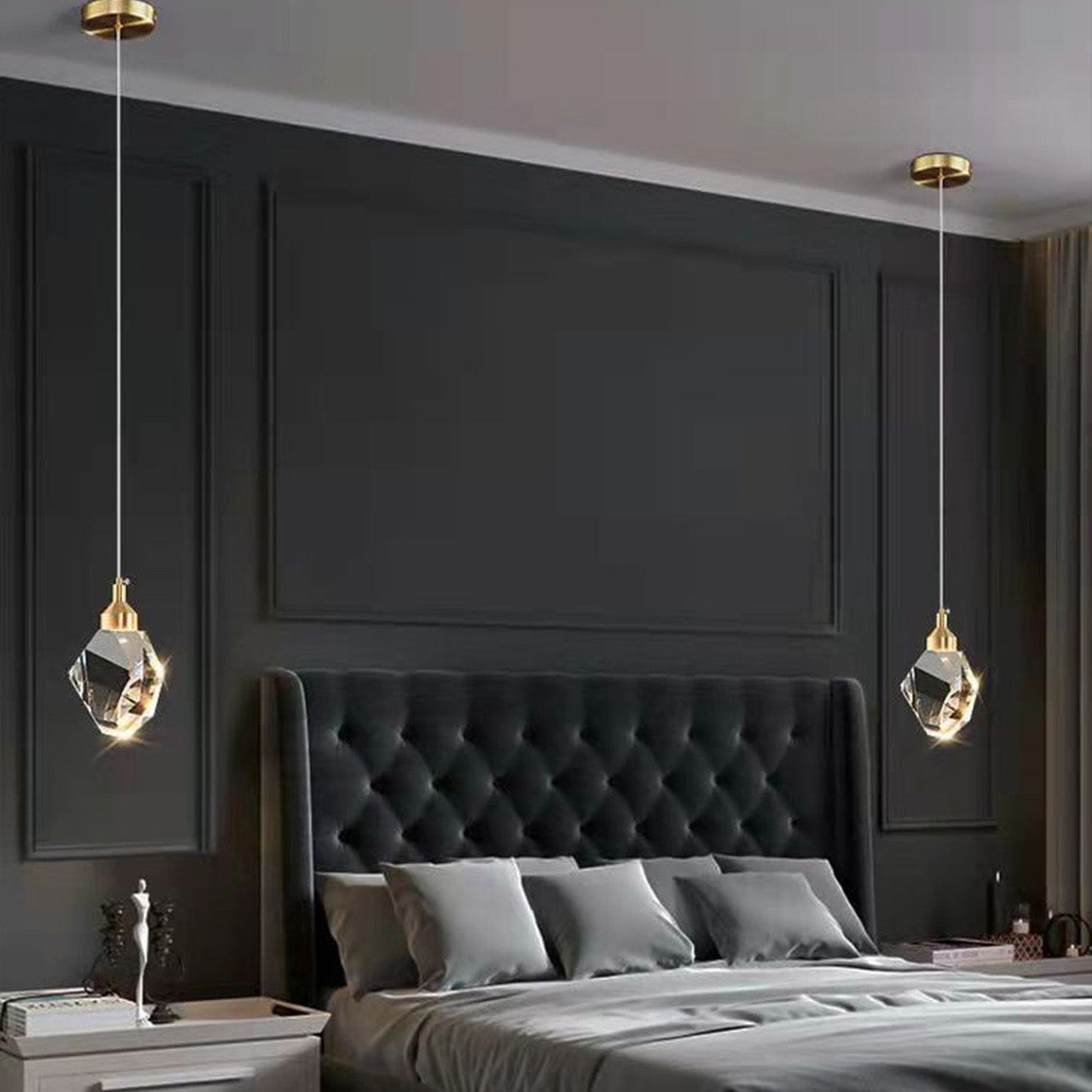 Contemporary Adjustable LED Pendant Light with Metal and Acrylic Design