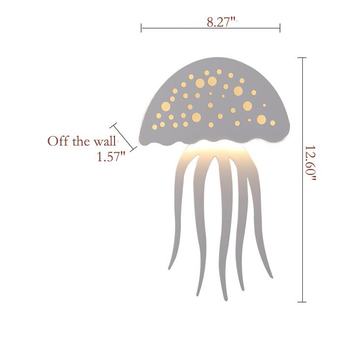Modern LED Jellyfish Wall Light - Sculptural Design