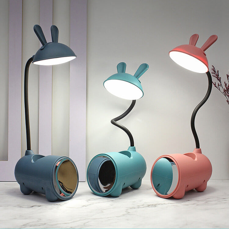 Cute LED Desk Lamp with Pen Holder and USB Connection