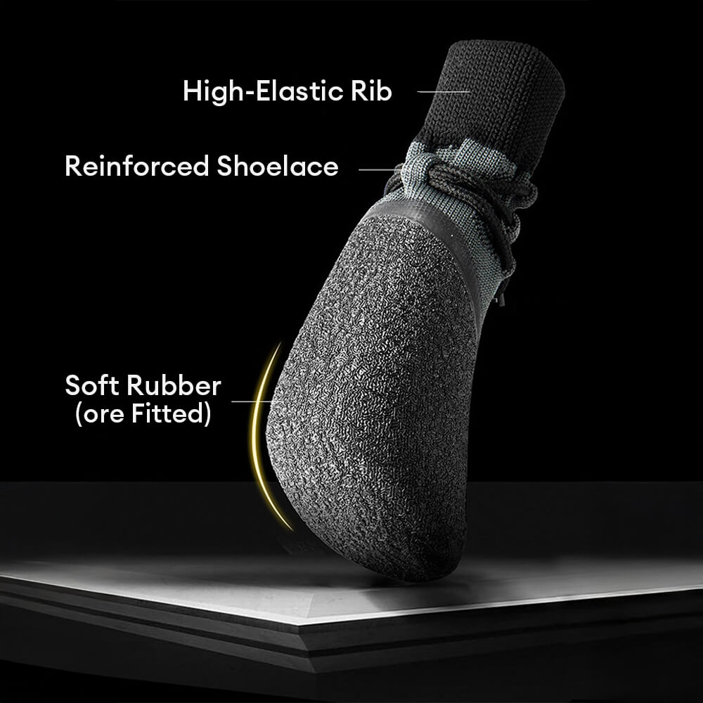 Waterproof Breathable Dog Hiking Boots with Non-Slip Sole