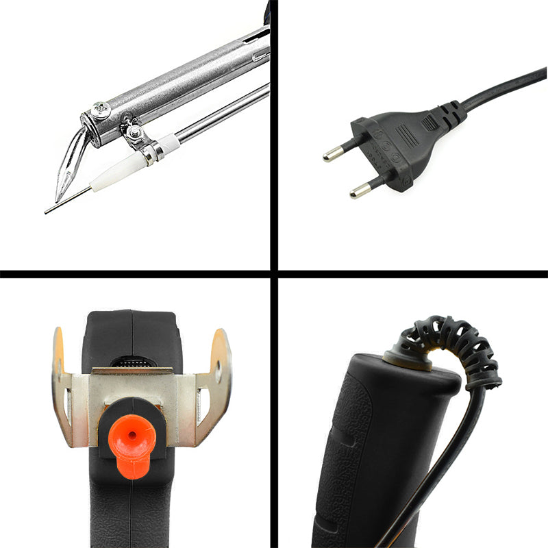 60W Quick Heating Soldering Iron with Replaceable Tips and Safety Features