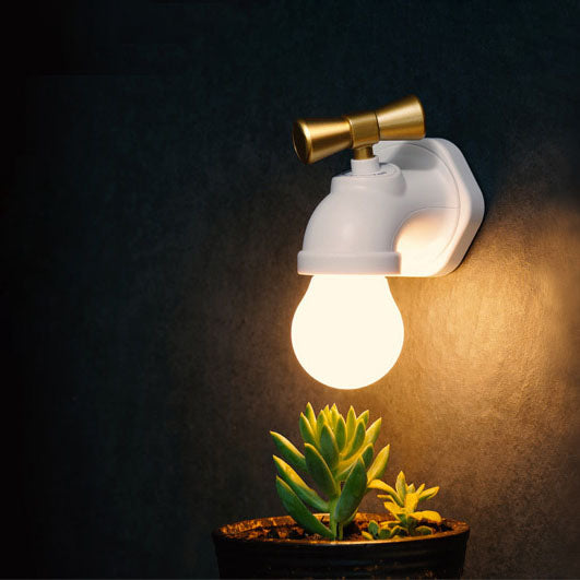 Modern USB LED Wall Lamp with Night Light - Black or White