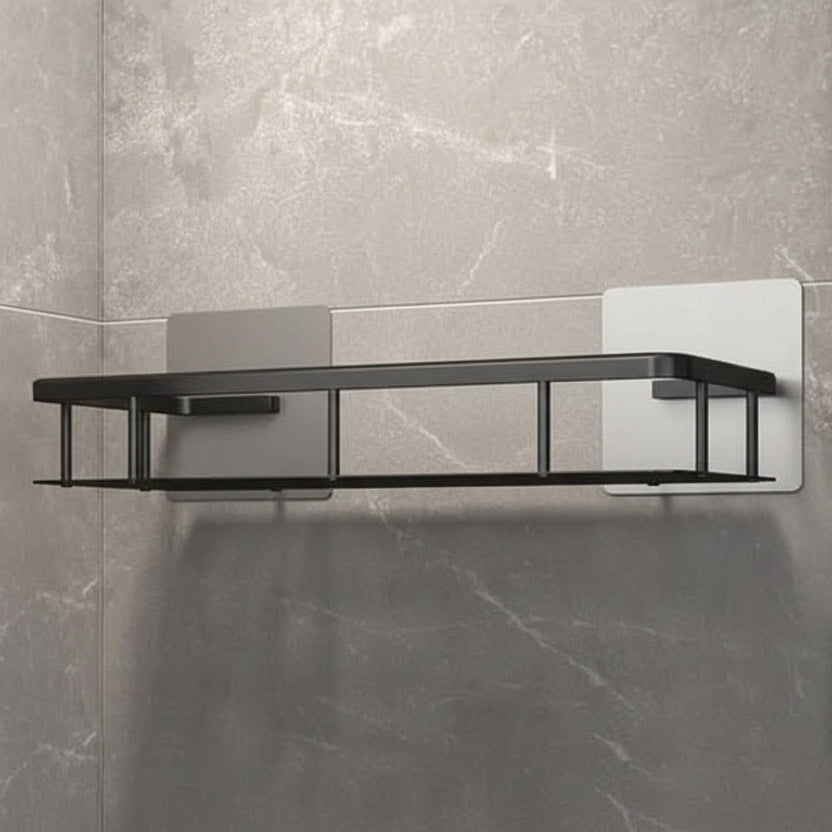 Drill-Free Adhesive Bathroom Shelf - Modern Storage Solution