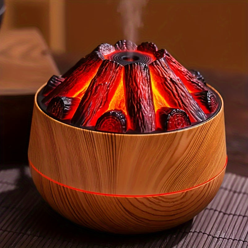 Mini Charcoal Fire Humidifier with Realistic Flame Effect