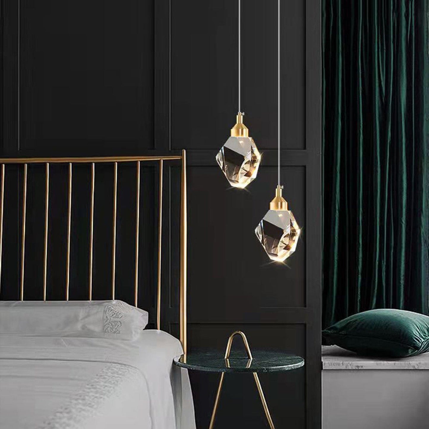 Contemporary Adjustable LED Pendant Light with Metal and Acrylic Design
