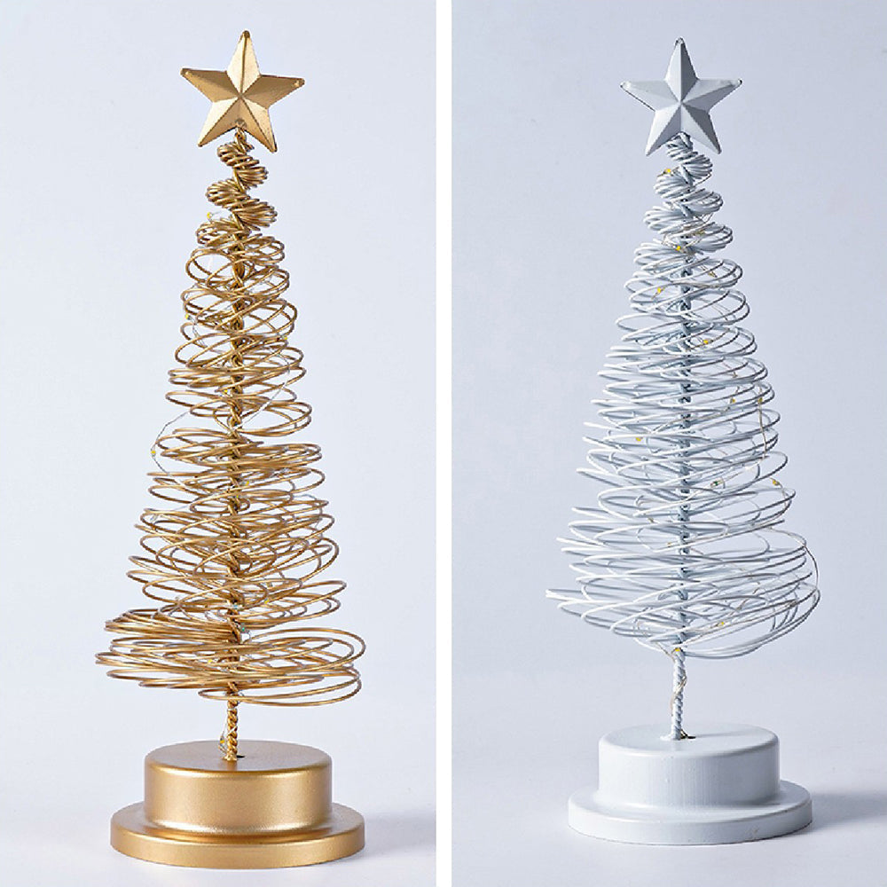 LED Table Lamp with Metal Tree Design and Warm White Lights