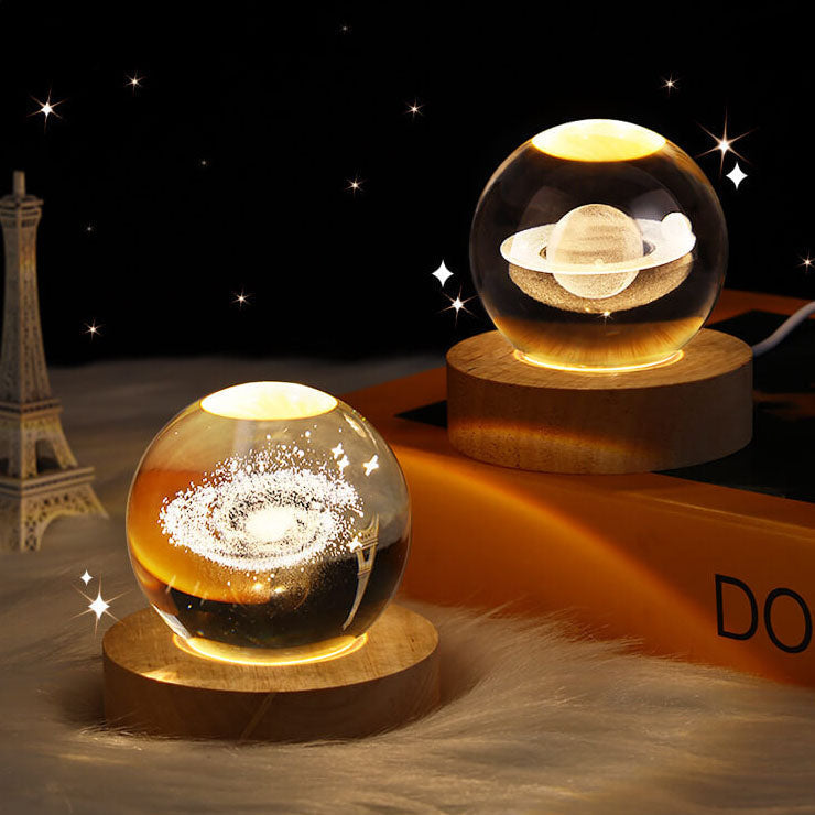 Crystal Star System USB LED Night Light Table Lamp