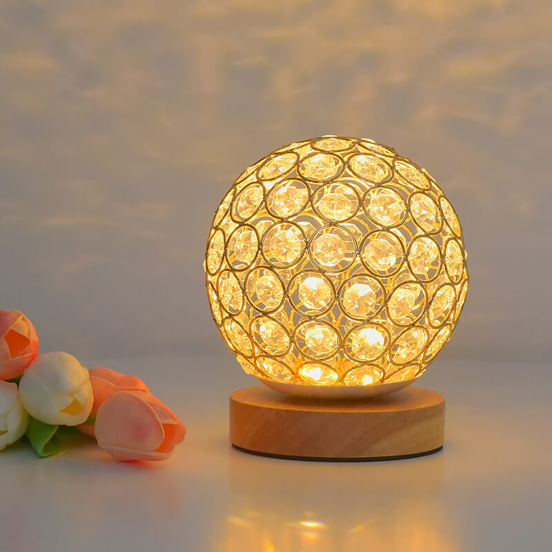 Rechargeable Round LED Night Light Table Lamp