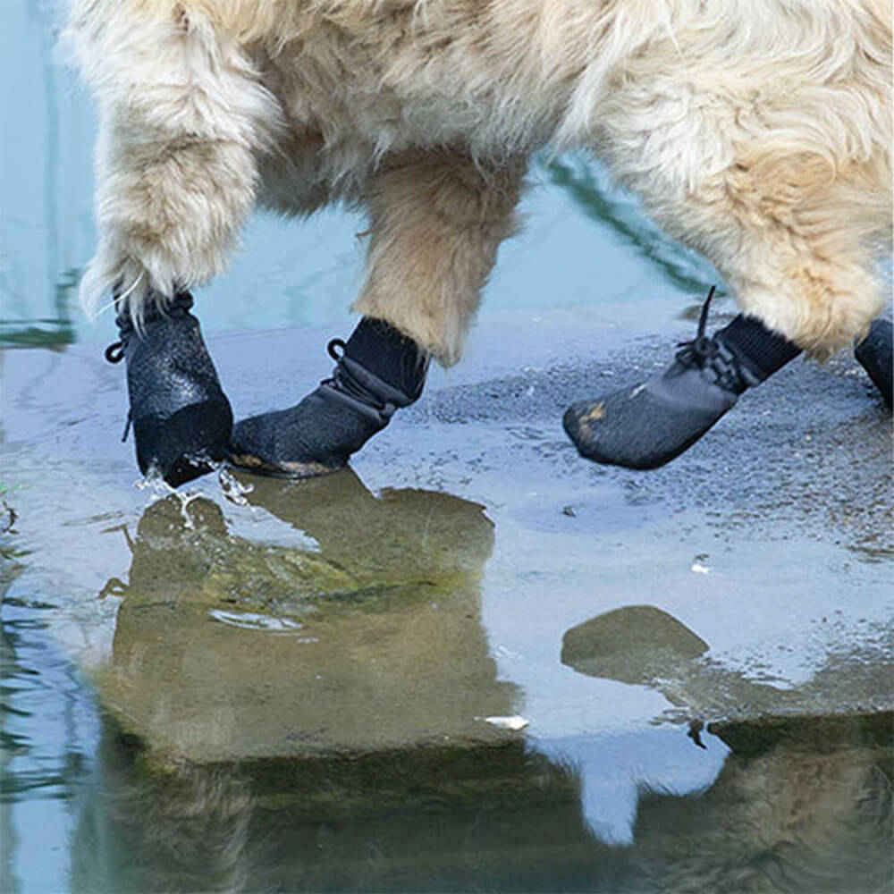 Waterproof Breathable Dog Hiking Boots with Non-Slip Sole