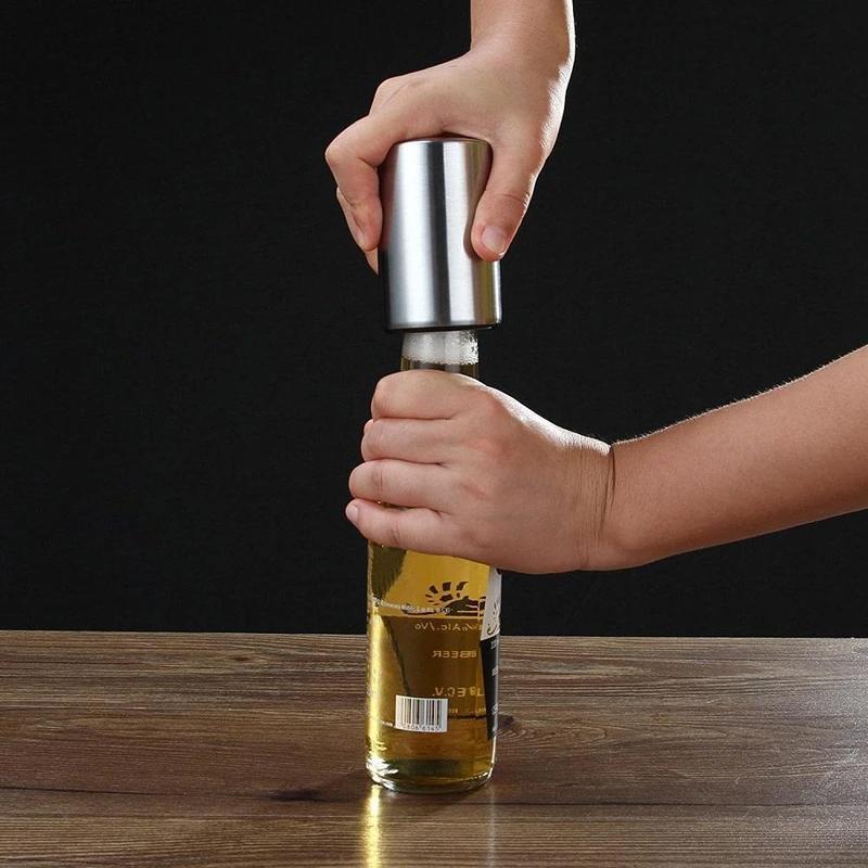 Automatic Magnetic Bottle Opener with Crown Cap Collector